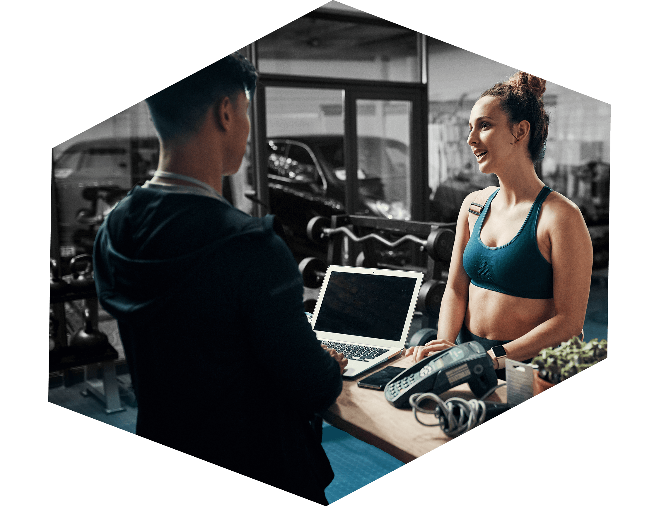 Gym desk - polygon_3_comp Gym desk - polygon_3_comp